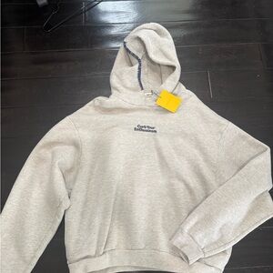 NEW WITH TAGS: Curb Your Enthusiasm X Madhappy Light Gray Hoodie